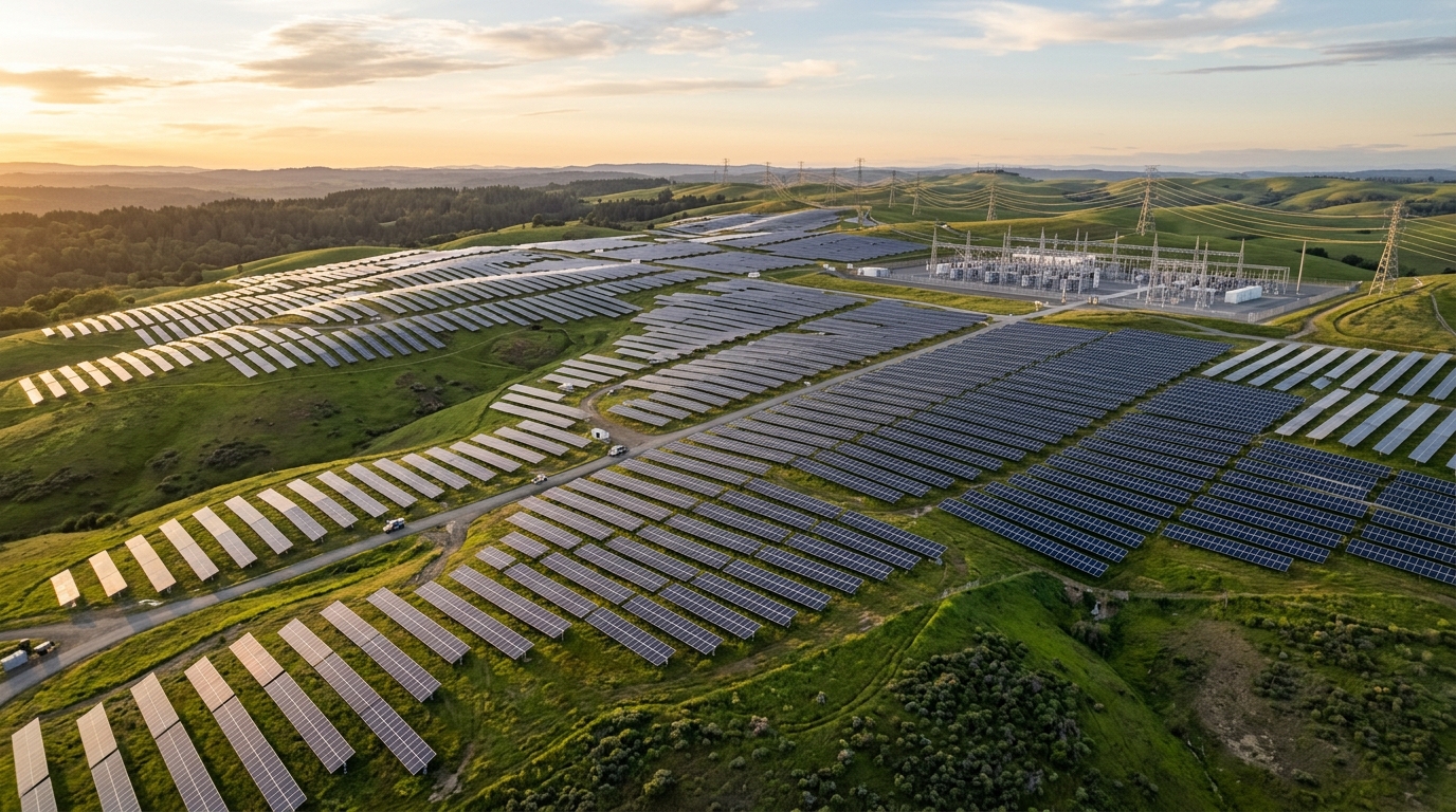 Utility-Scale Ground Mount Tracking Solar Park